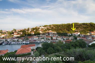 Appartement Stomorska Eiland Solta  Dalmatië Kroatië #1262