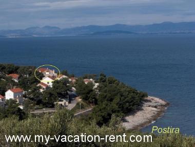 Appartement Postira Île de Brac La Dalmatie Croatie #2184