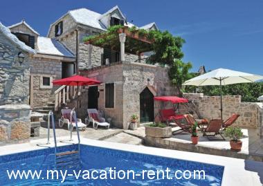 Maison de vacances Donji Humac Île de Brac La Dalmatie Croatie #4230