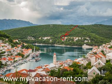 Appartement Pucisca Eiland Brac Dalmatië Kroatië #4492