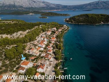 Appartement Lumbarda Eiland Korcula Dalmatië Kroatië #5441