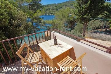 Appartement Cove Zubaca (Vela Luka)  Eiland Korcula Dalmatië Kroatië #1644