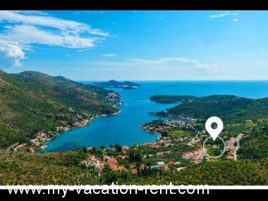 Appartement Zaton (Dubrovnik) Sibenik Dalmatië Kroatië #3713