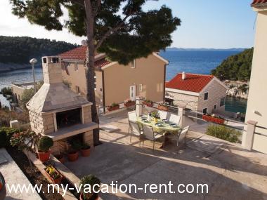 Appartement Cove Osibova (Milna) Île de Brac La Dalmatie Croatie #4985