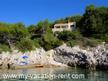 Apartment Prizba Korcula Island Dalmatia Croatia #6390