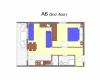 Appartements Stivy - 30m from beach: A6 2.kat(2+2)